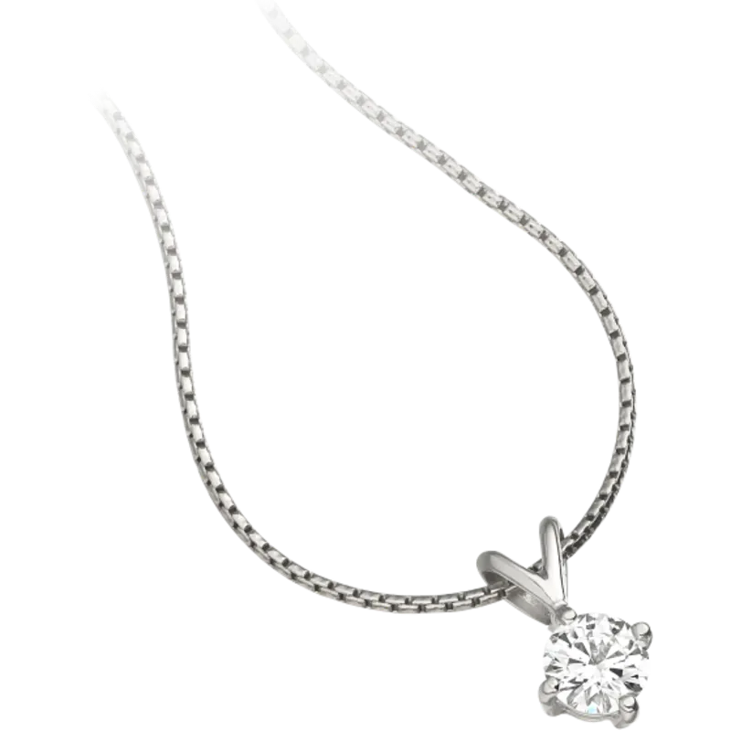 Diamond Solitaire Necklace